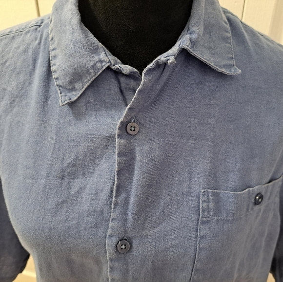 Bruno Pure Linen Button Up Shirt Size L - Picture 2 of 8
